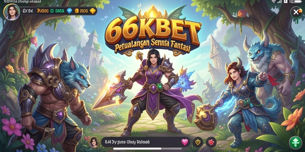 Screenshot 66KBET menampilkan aksi seru dalam petualangan fantastis.