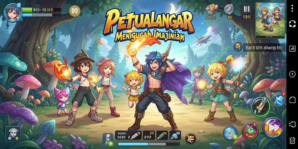 Screenshot gameplay 8II yang menunjukkan karakter dan aksi seru.