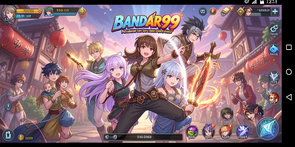 Tampilan gameplay BANDAR99 yang penuh warna dan menarik.