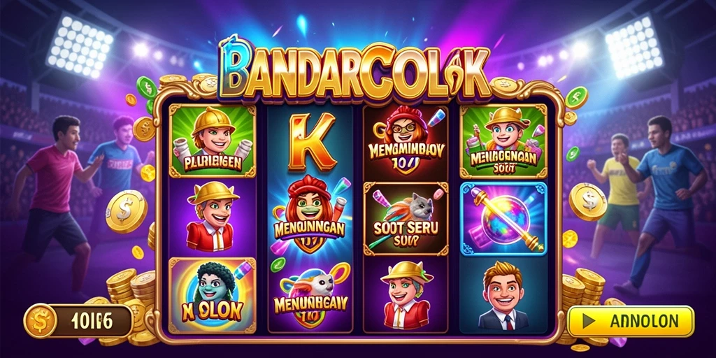 Screenshot BANDARCOLOK menampilkan gameplay Slot yang menarik dan penuh warna.