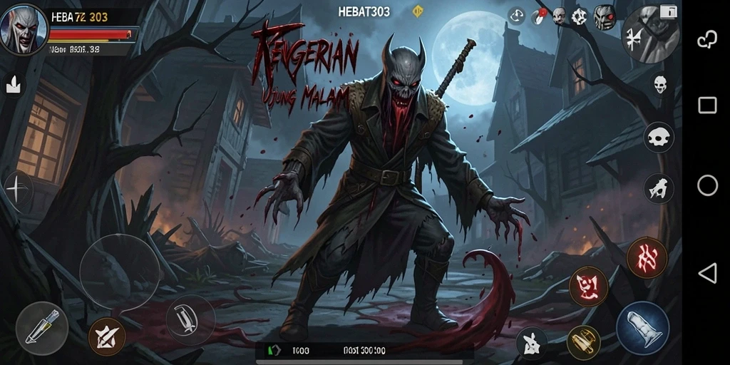 Tampak menegangkan dari gameplay HEBAT303 dengan makhluk menyeramkan.