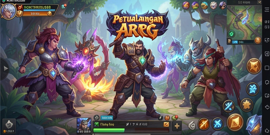Gameplay seru dalam dunia petualangan ARPG.