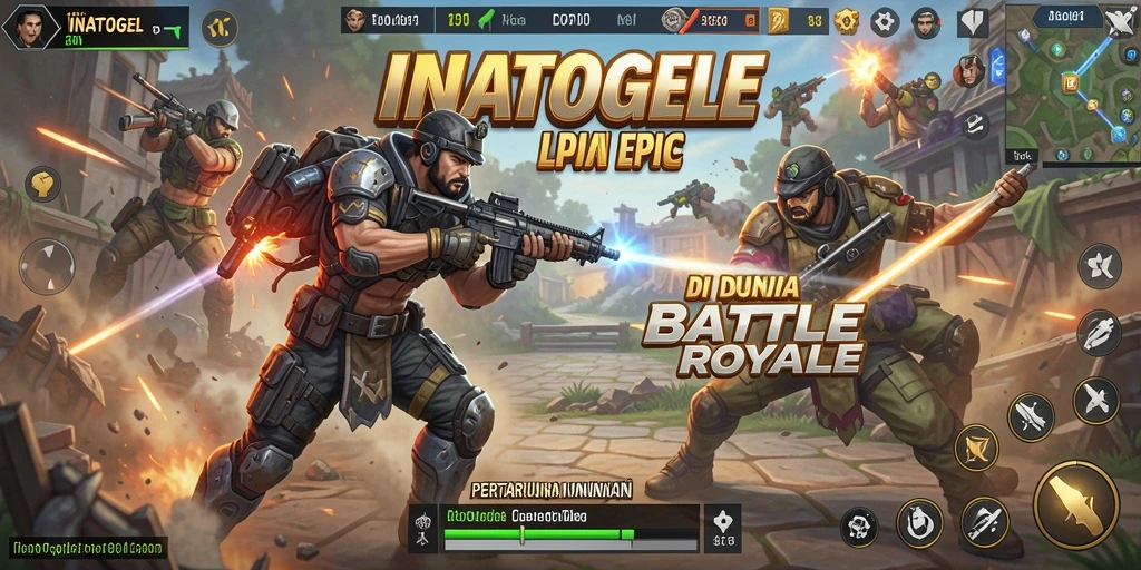 Gambaran gameplay seru dalam pertarungan Battle Royale.