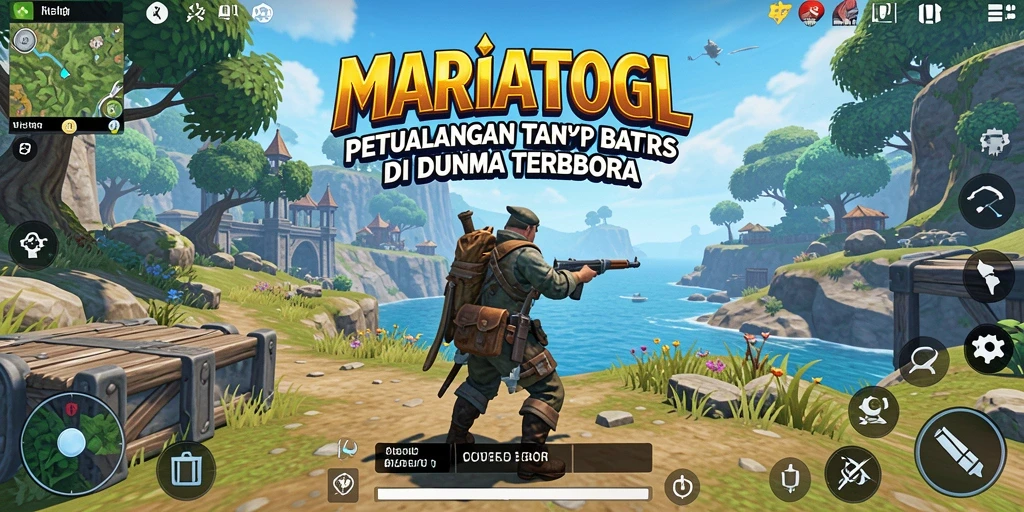 Tangkapan layar MARIATOGL menampilkan keindahan dunia terbuka.