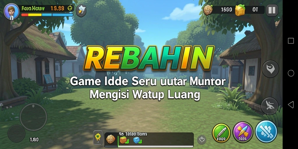 Tampilan gameplay REBAHIN yang mengasyikkan dan santai.