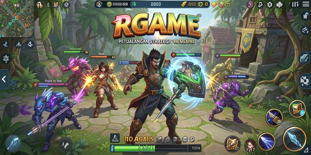 Tampilan seru dari gameplay RPGAME yang penuh strategi.