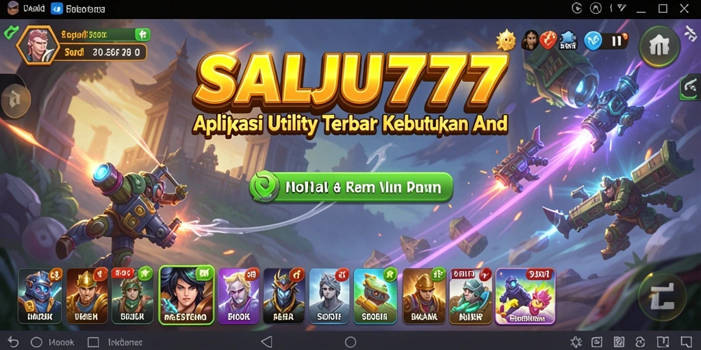 Tampilan antarmuka aplikasi SALJU777 yang intuitif dan modern.
