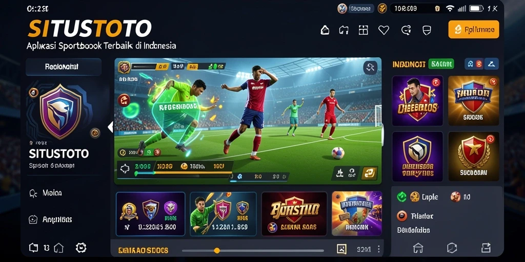 Tampilan aplikasi SITUSTOTO dengan gameplay Sportsbook yang menarik