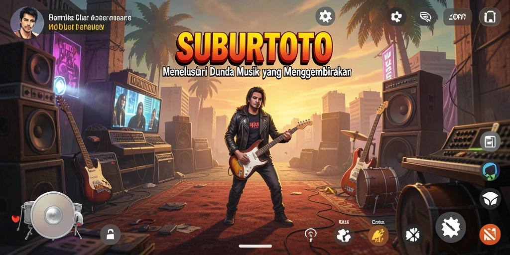 Tampilan gameplay seru SUBURTOTO saat bermain musik.